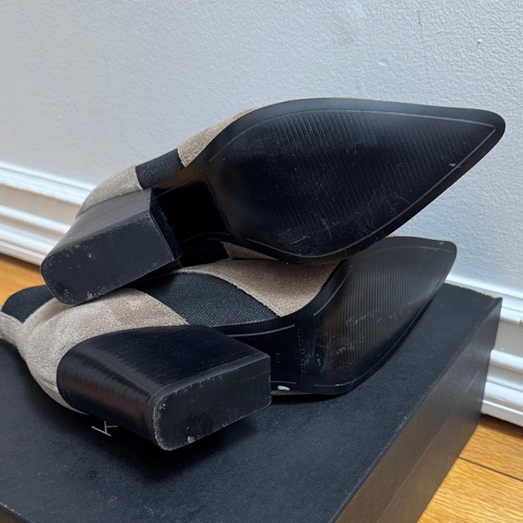 Kendall + Kylie Women's Taupe Suede Ankle Booties - Picture 5 of 7